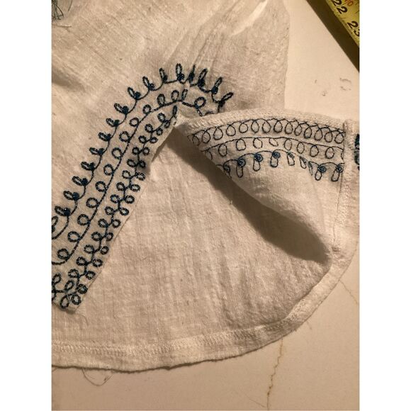 Solitaire Ravi Knosla Sleeveless Embroidered Top Tunic Sz S - Picture 7 of 9